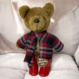 Vintage Teddy Bear Wellie Bear Gang 12" Handmade Laura Grant Scotland McTavish